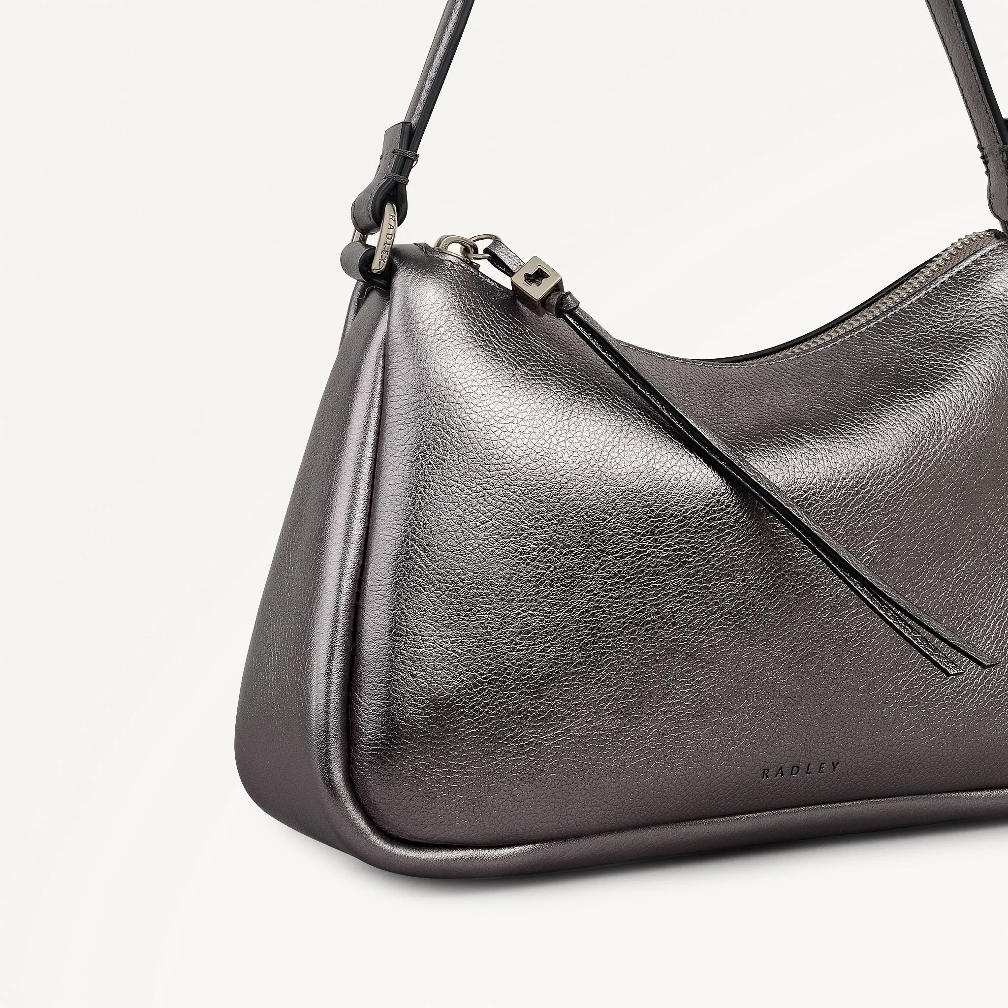 Carlton Close - Metallic Small Ziptop Shoulder Gun Metal - 112952 sold by Radley product image thumbnail 4