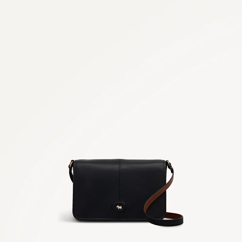 Maldon Mews Medium Flapover Cross Body Black - 112932 sold by Radley