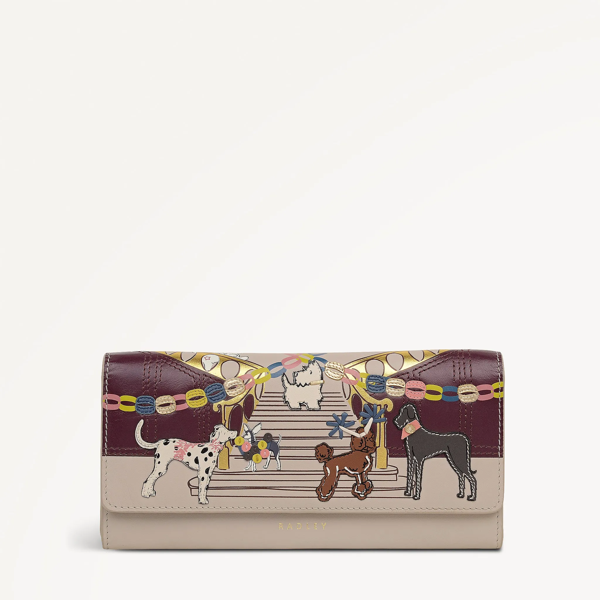 Party Pals Large Flapover Wallet Porcini - 113002 sold by Radley