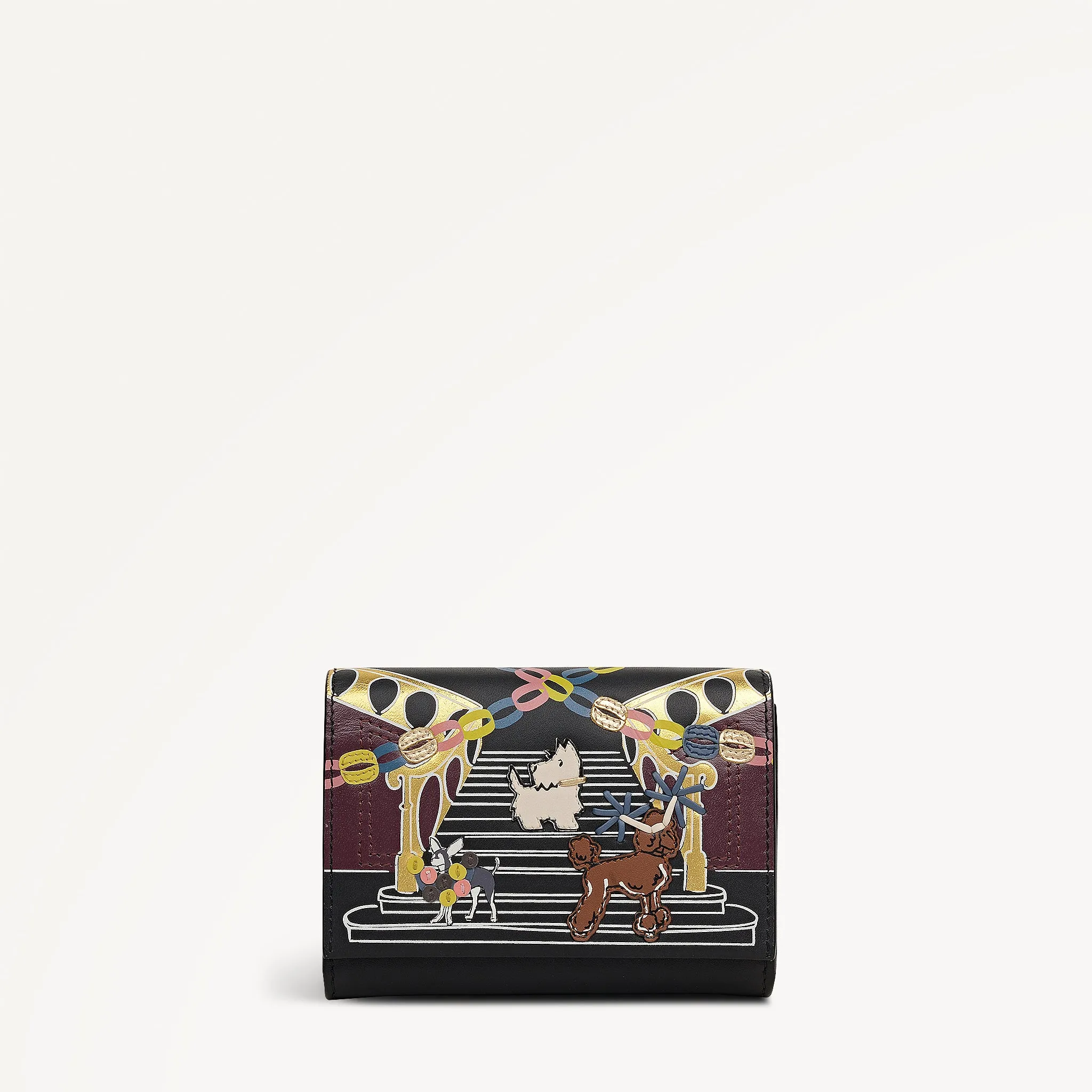 Party Pals Medium Flapover Purse Black - 112999 sold by Radley