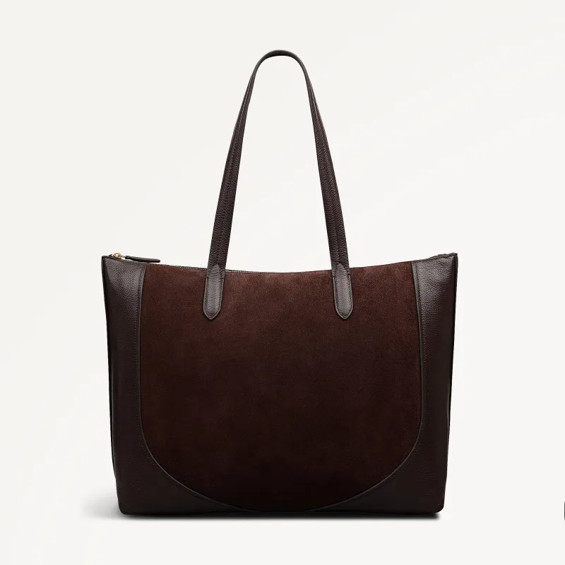 Wood Park - Suede Large Ziptop Tote Bag - OHE17801 sold by Radley