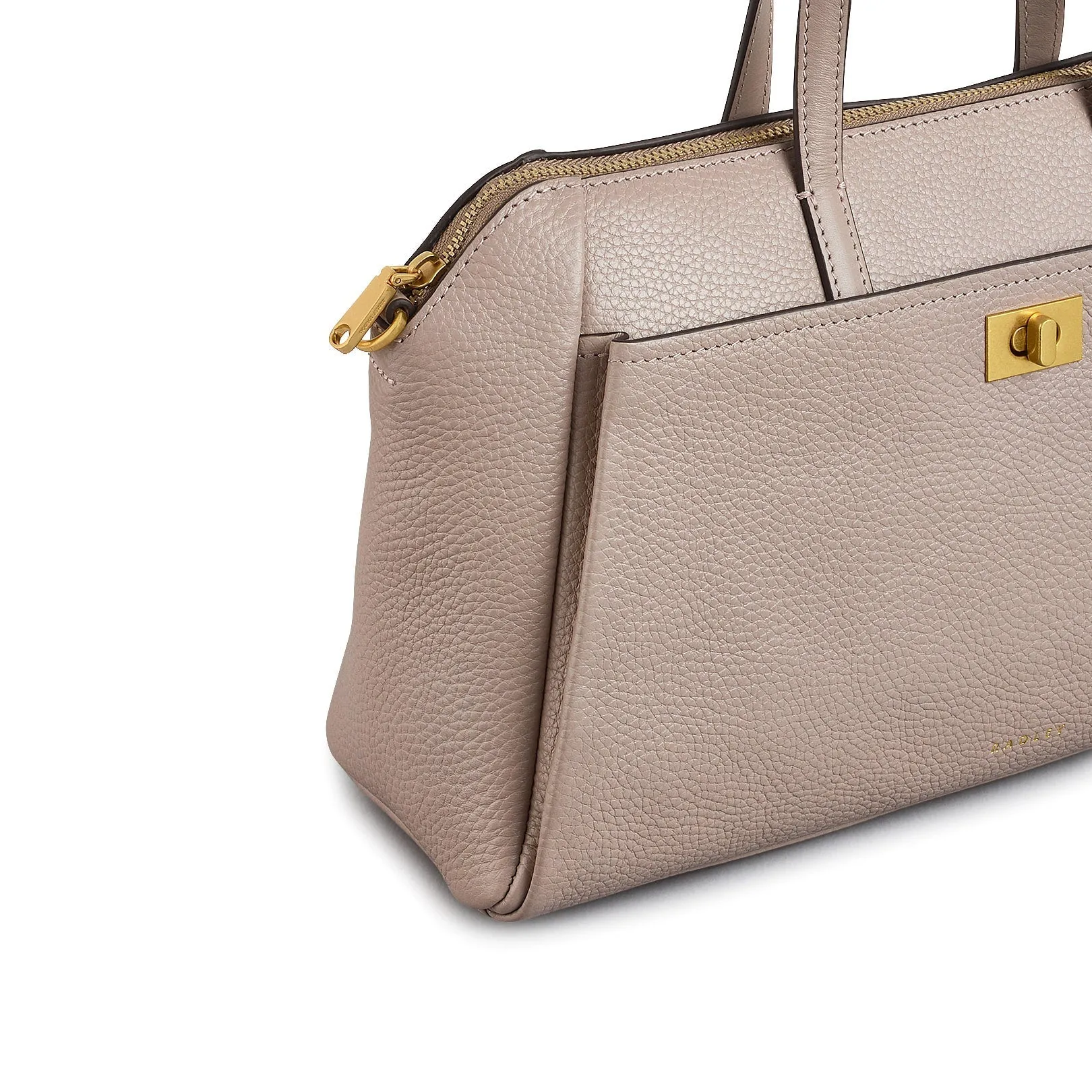 Brook Avenue Fabric Small Ziptop Grab Bag in Latte - 111704 sold by Radley product image thumbnail 4