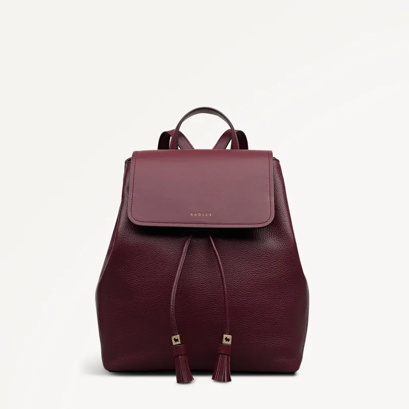 Noble Alley Small Flapover Backpack Dark Cherry - 113011 sold by Radley