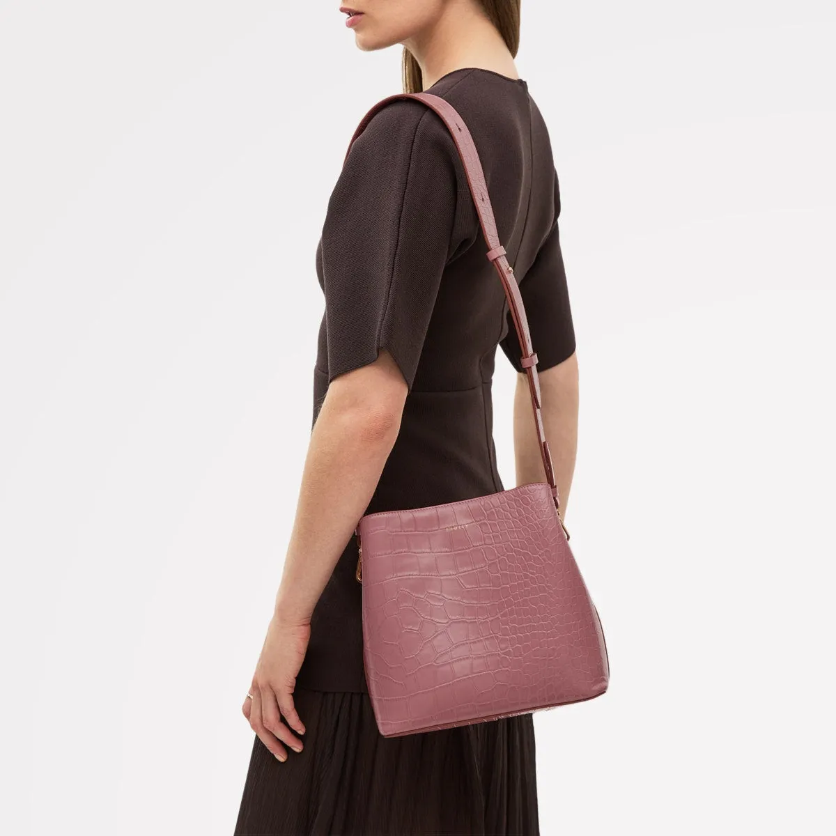 Dukes Place Leather Medium Compartment Cross Body Bag in French Rose - 111409 sold by Radley product image thumbnail 5