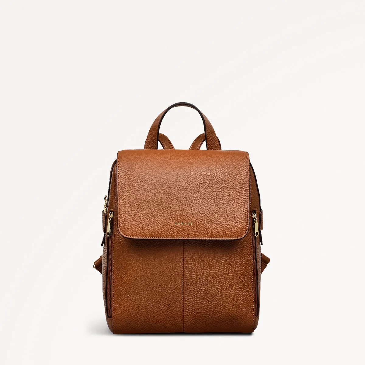 Lorne Close Leather Medium Flapover Backpack in Indus Tan - 111843 sold by Radley