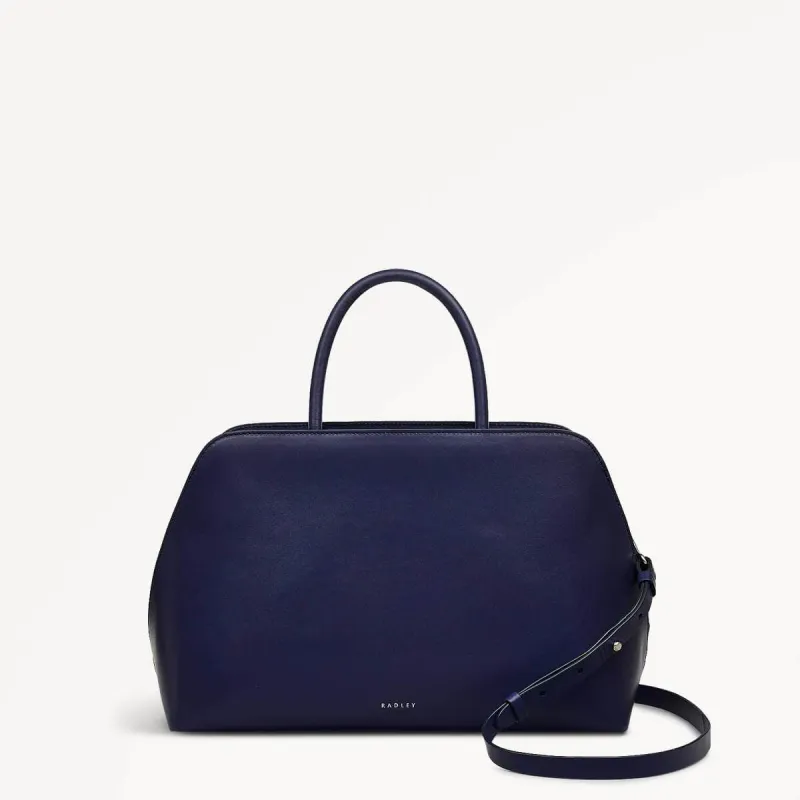 Liverpool Street Leather Medium Ziptop Grab Bag in Evenfall - 110282 sold by Radley