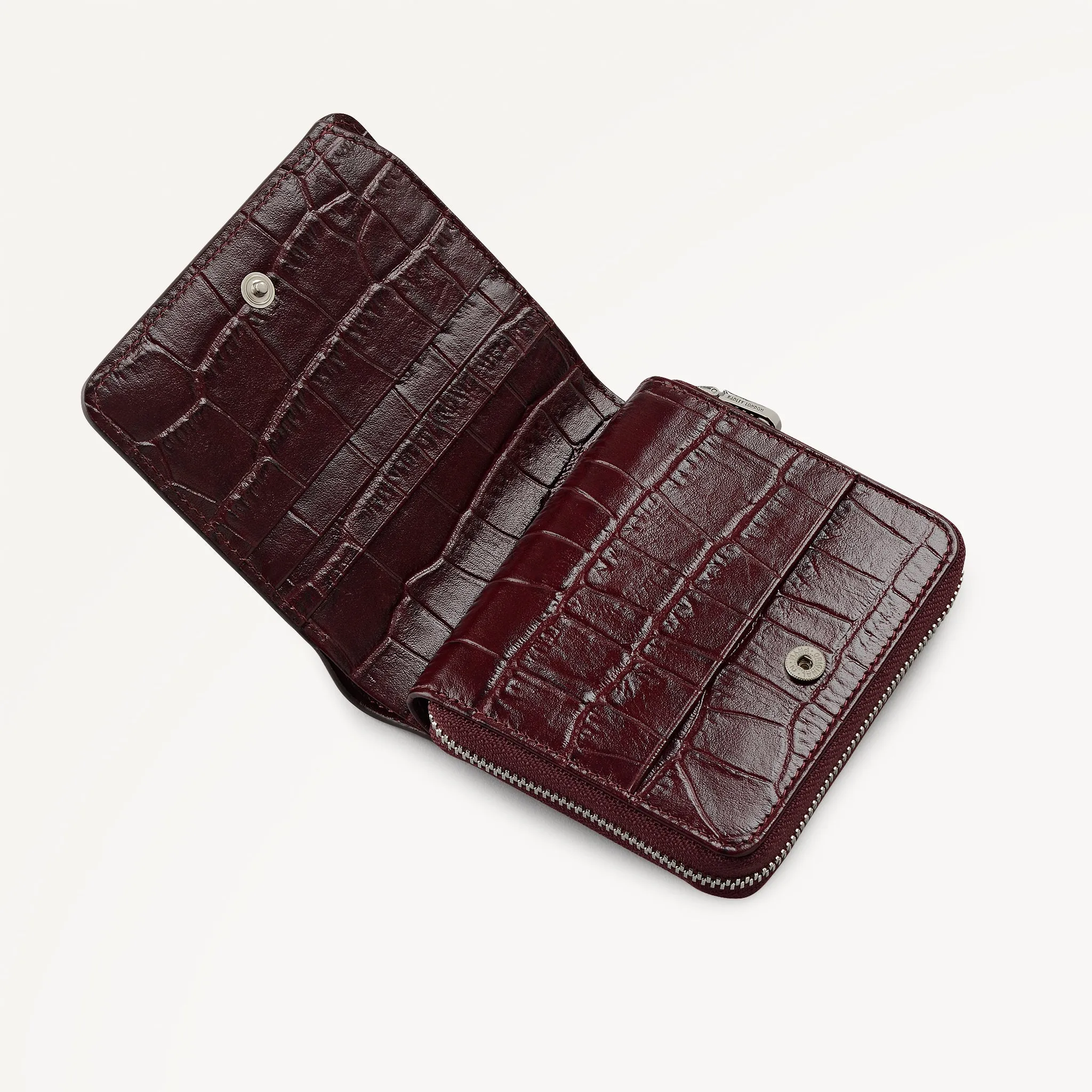 Dukes Place - Faux Croc Medium Zip Around Purse Dark Cherry - 113148 sold by Radley product image thumbnail 3