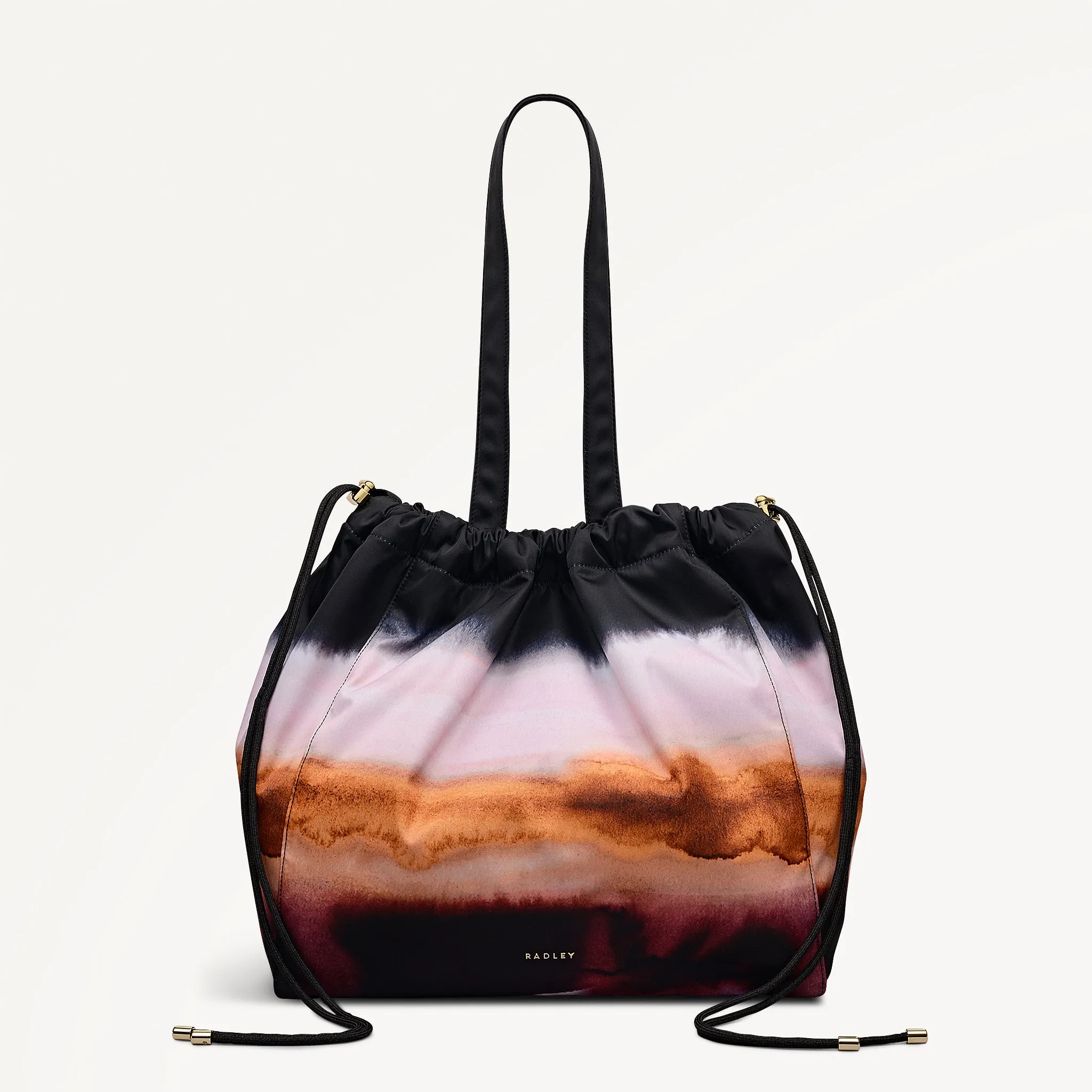 Eden Row - Ombre Stripe Large Open Top Tote Black - 113057 sold by Radley
