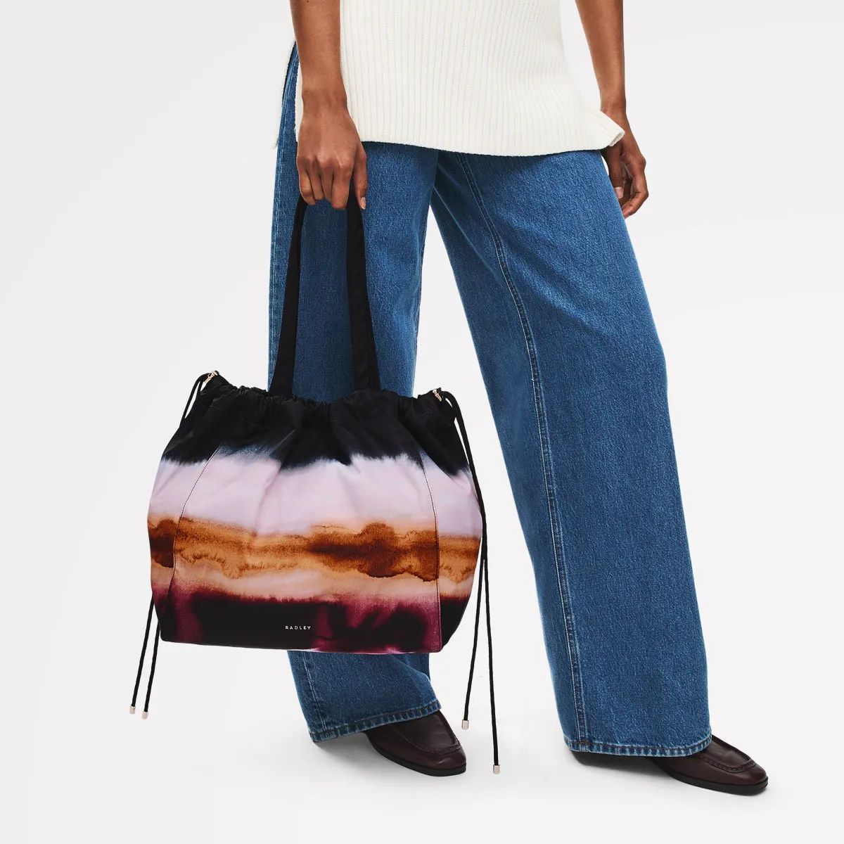 Eden Row - Ombre Stripe Large Open Top Tote Black - 113057 sold by Radley product image thumbnail 2