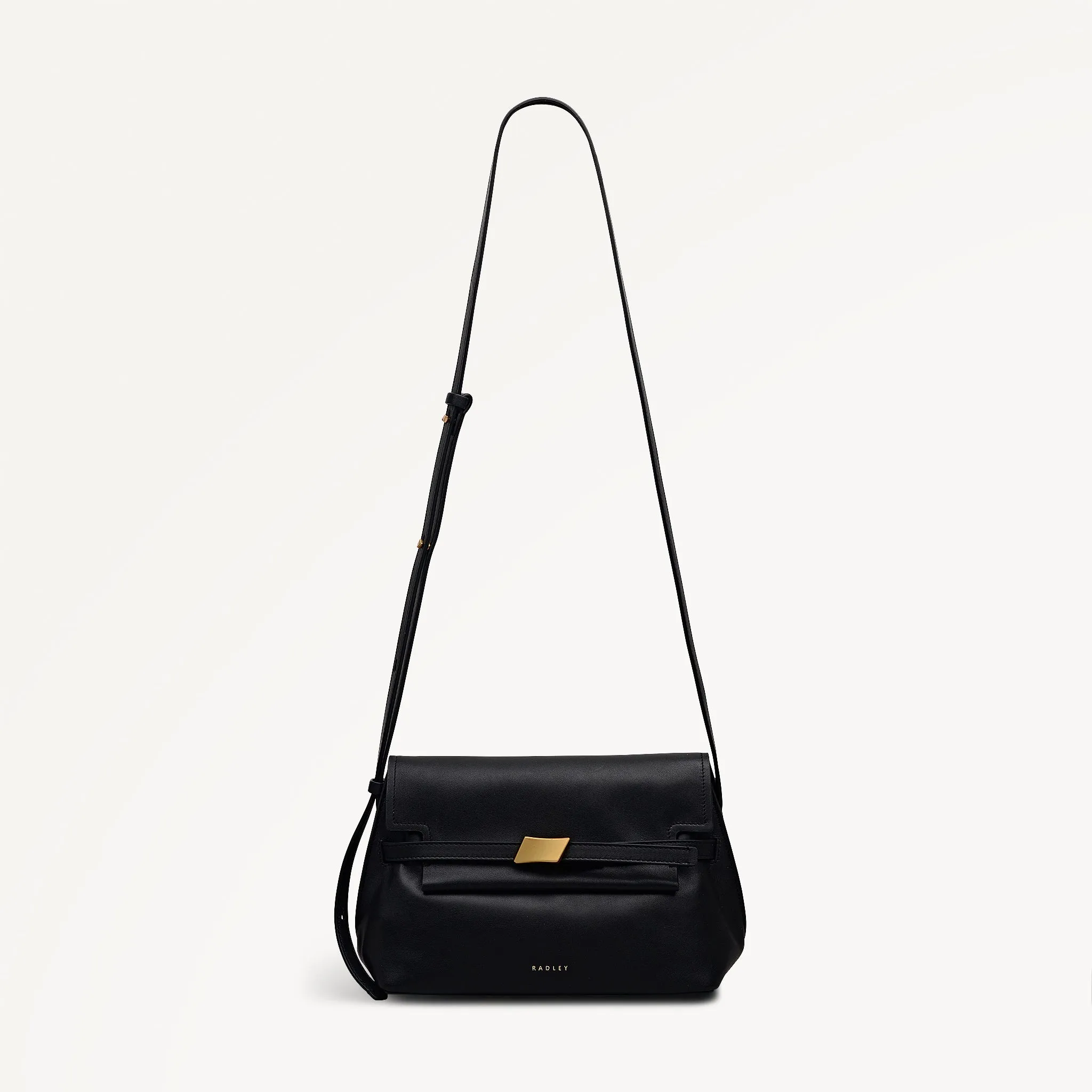 The Christina Small Flapover Cross Body Black - 113040 sold by Radley