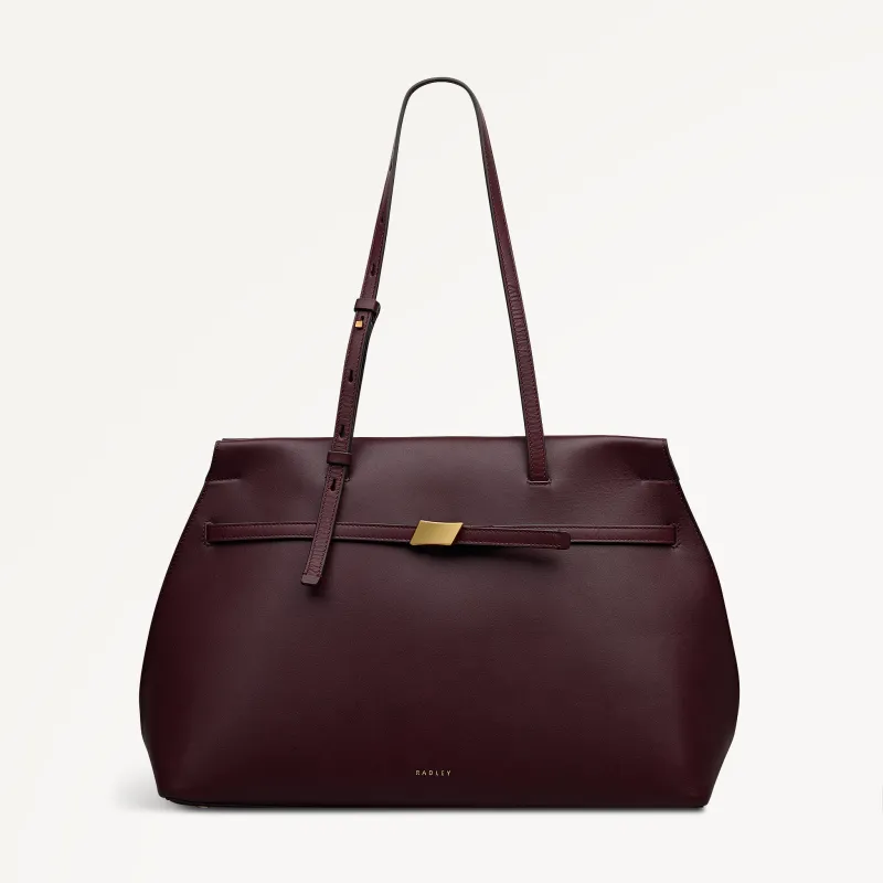 The Christina Large Ziptop Shoulder Dark Cherry - 113044 sold by Radley