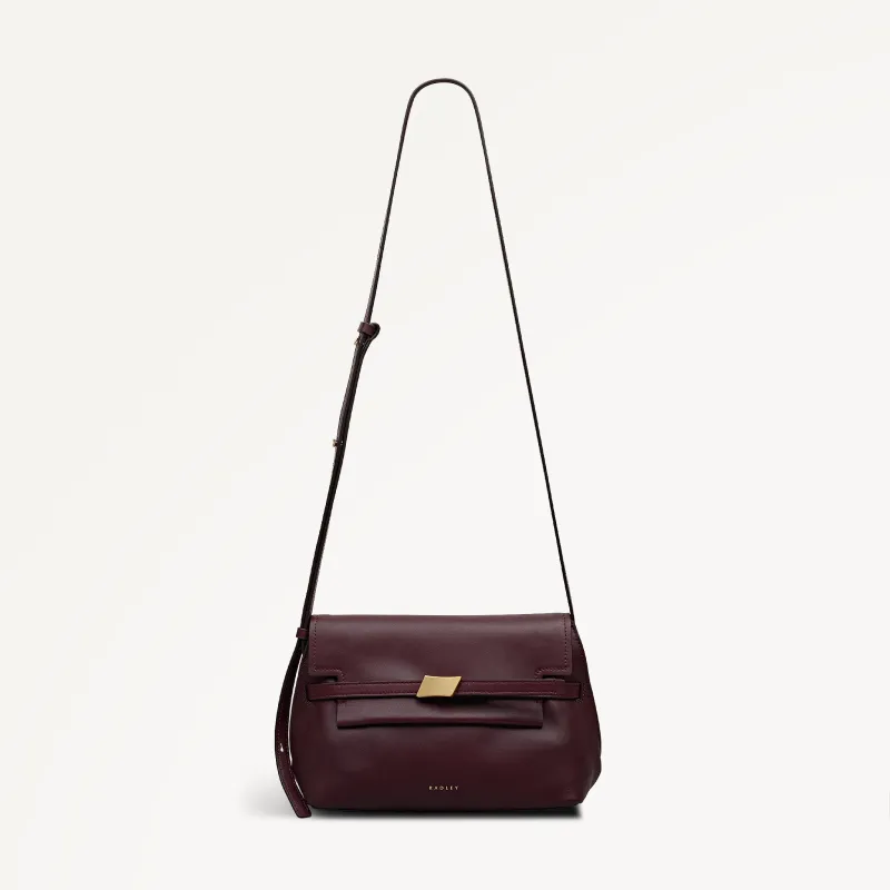 The Christina Small Flapover Cross Body Dark Cherry - 113041 sold by Radley