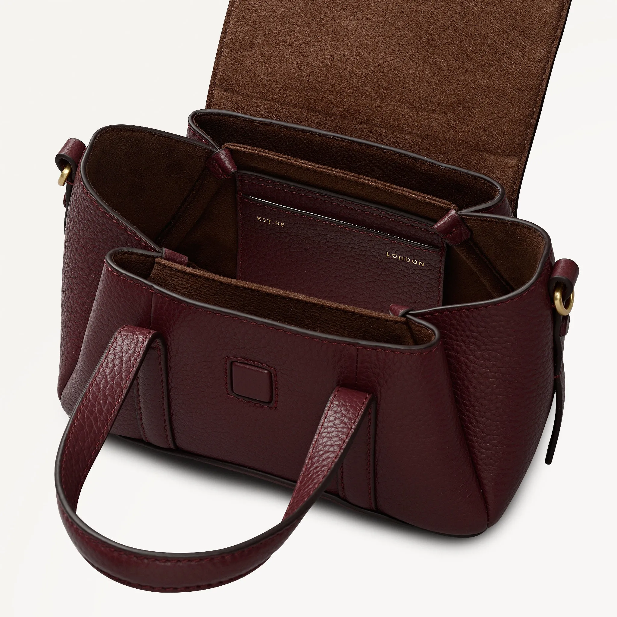 The Chancery Small Flapover Grab Dark Cherry - 113035 sold by Radley product image thumbnail 5