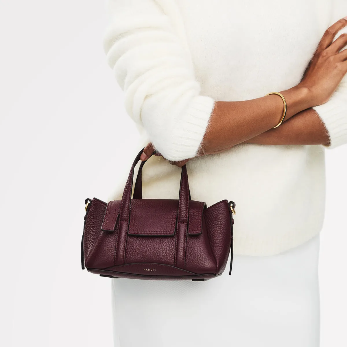 The Chancery Small Flapover Grab Dark Cherry - 113035 sold by Radley product image thumbnail 2