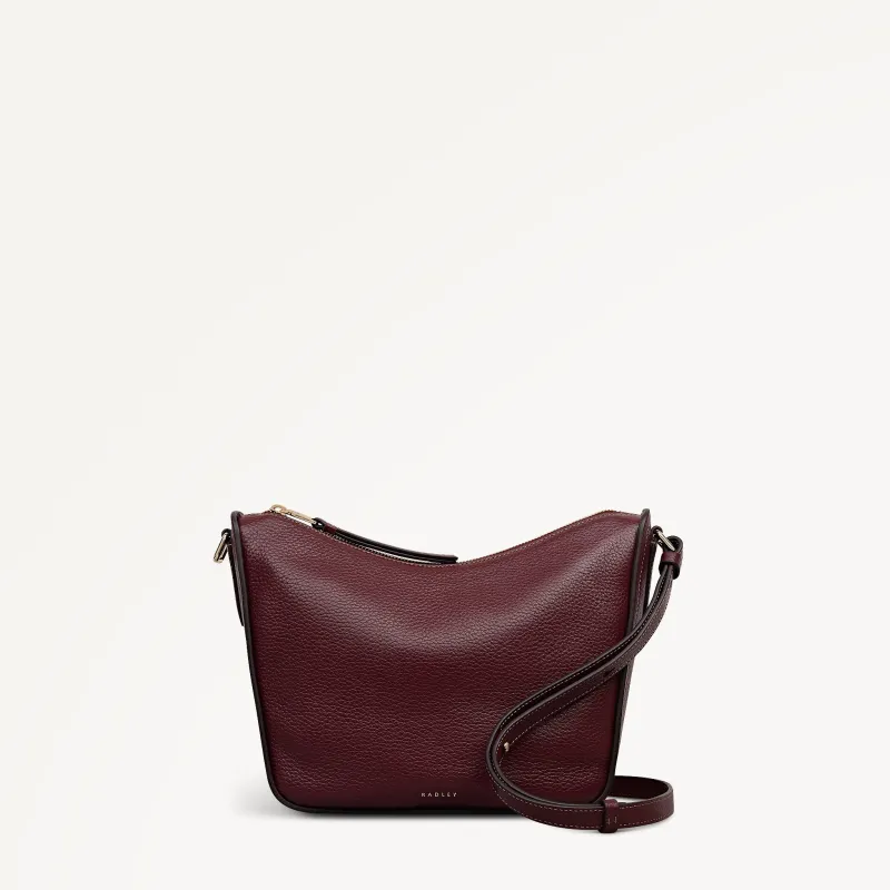 Oak Street Medium Ziptop Cross Body Dark Cherry - 113030 sold by Radley