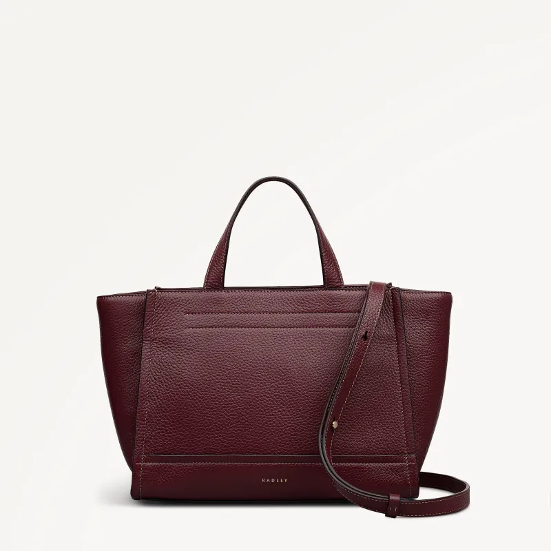 Oak Street Medium Ziptop Grab Dark Cherry - 113029 sold by Radley