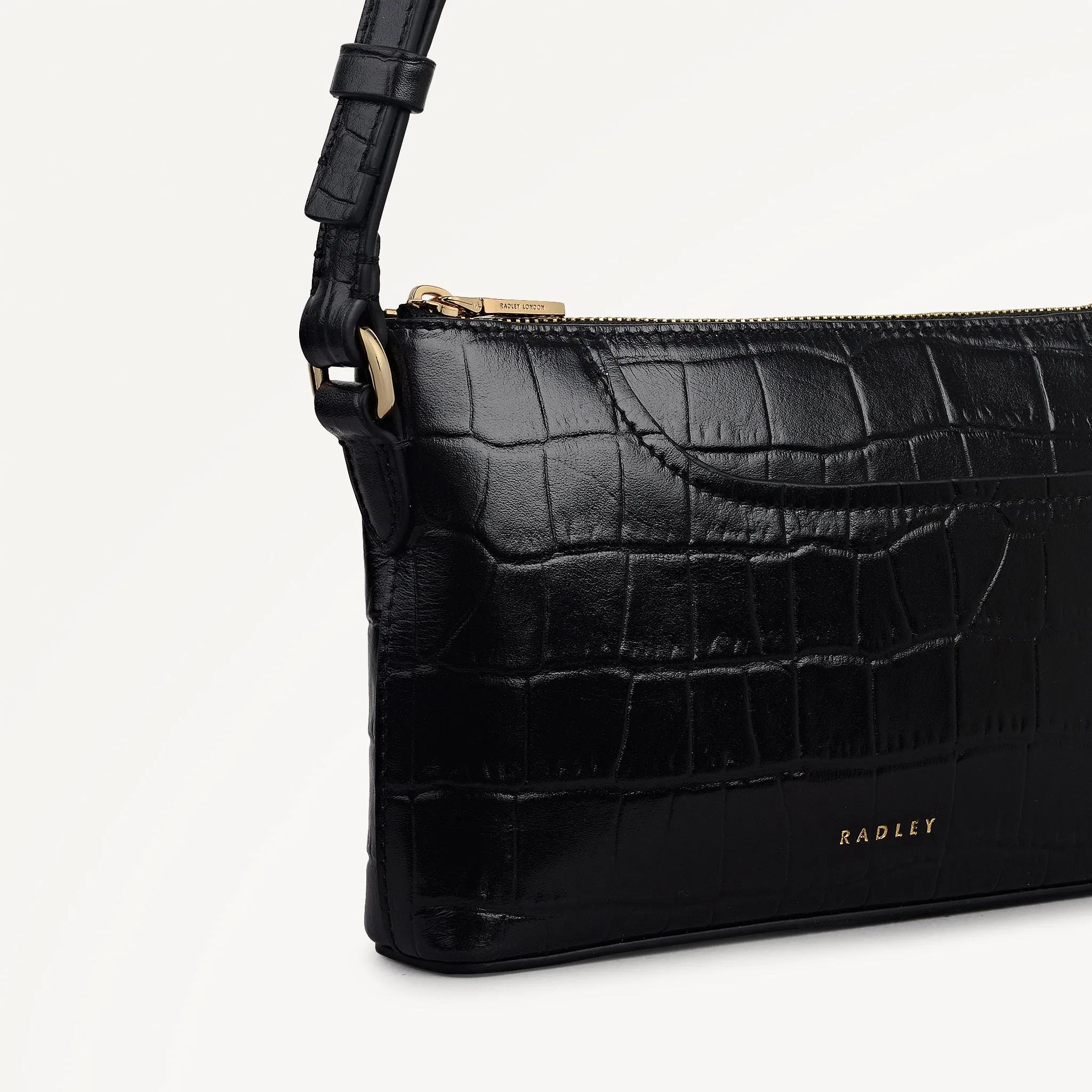 Pockets - Faux Croc Mini Ziptop EW Shoulder Black - 113027 sold by Radley product image thumbnail 5