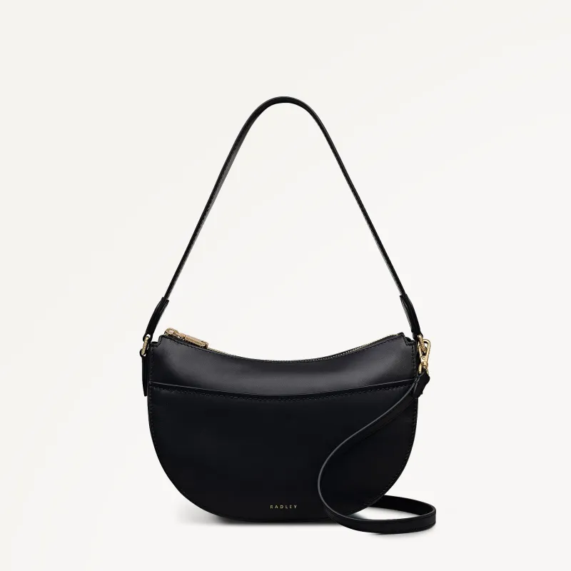 Portland Way Small Ziptop Shoulder Black - 113292 sold by Radley