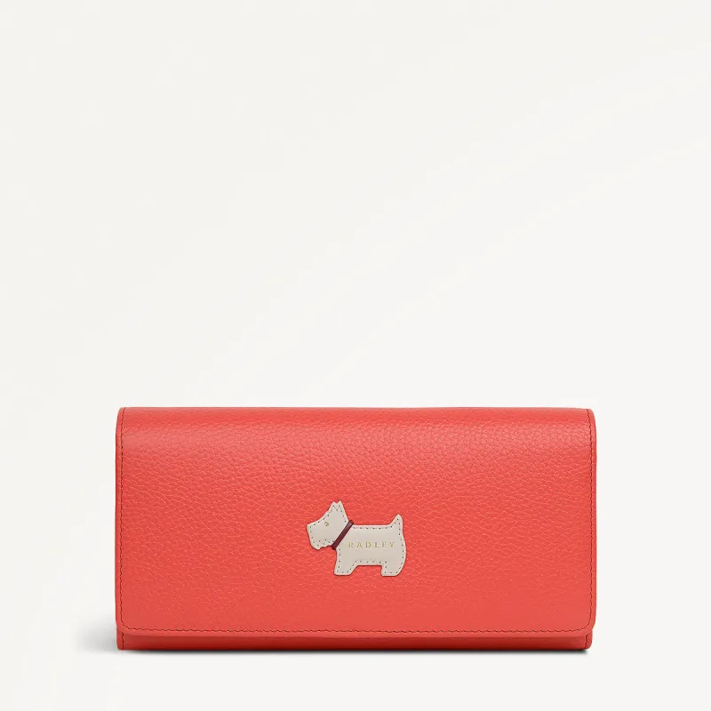 Loyal Radley Leather Extra Large Flapover Purse in Luscious Red - 111972 sold by Radley