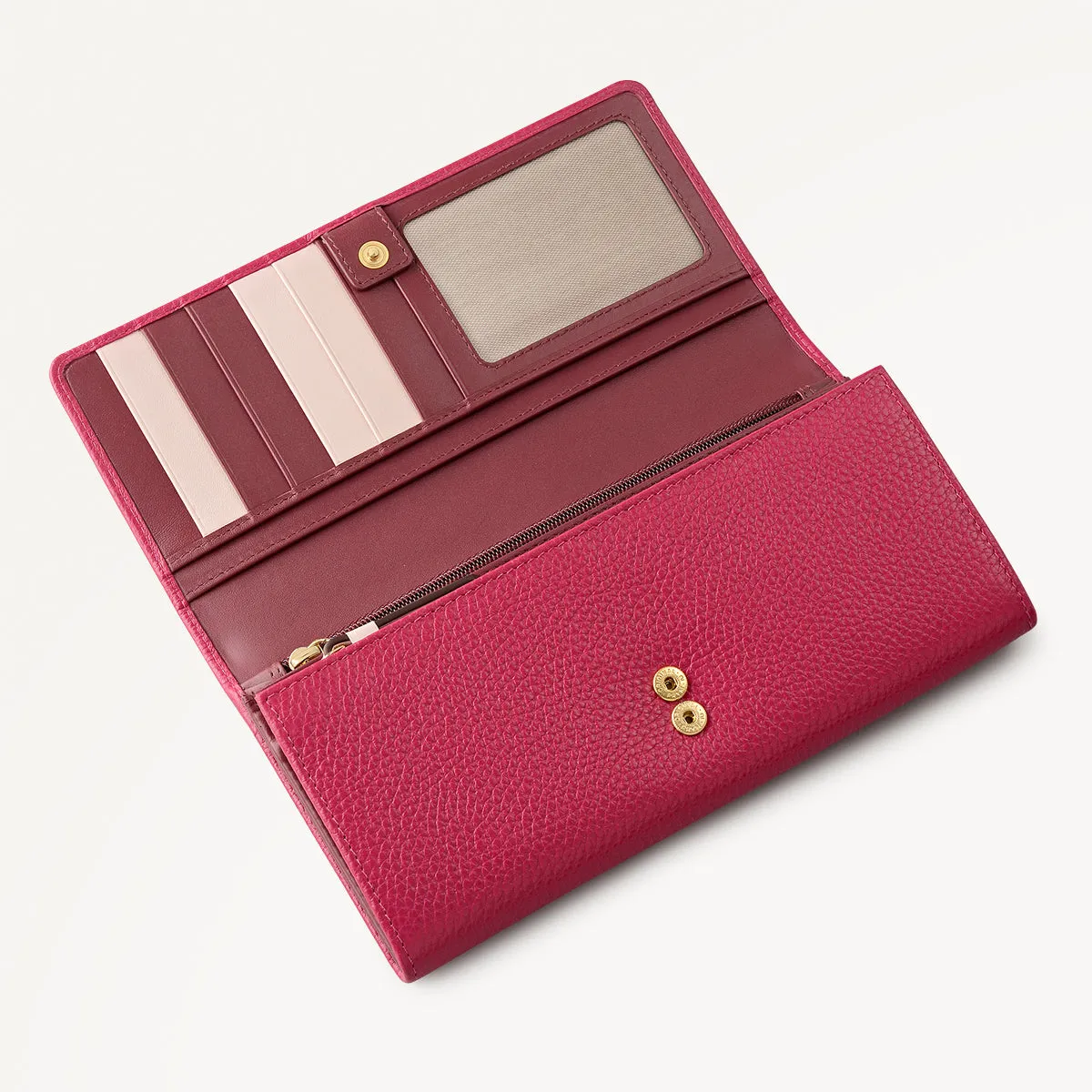 Loyal Radley Leather Extra Large Flapover Purse in Dark Rose - 111971 sold by Radley product image thumbnail 3