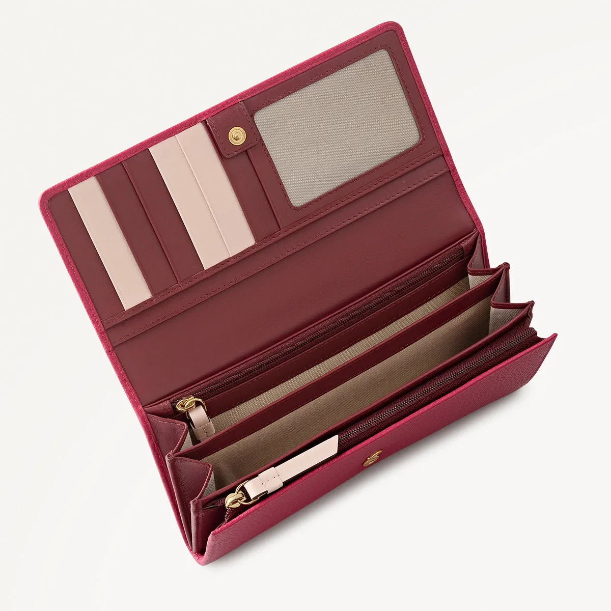 Loyal Radley Leather Extra Large Flapover Purse in Dark Rose - 111971 sold by Radley product image thumbnail 4