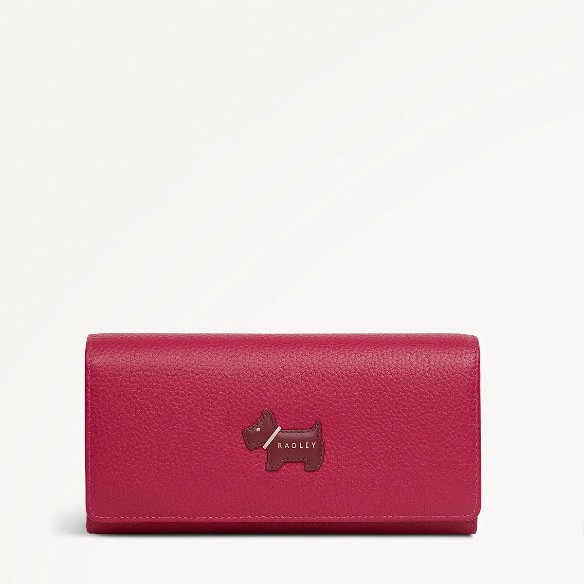 Loyal Radley Leather Extra Large Flapover Purse in Dark Rose - 111971 sold by Radley