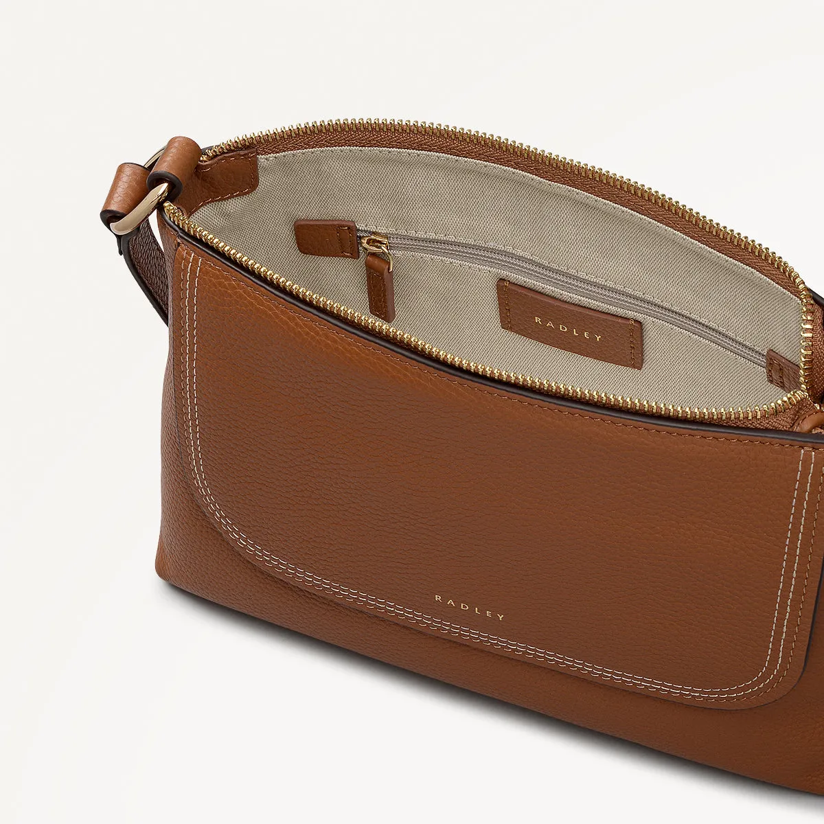 Colwyn Road Small Ziptop Cross Body Indus Tan - 111953 sold by Radley product image thumbnail 4