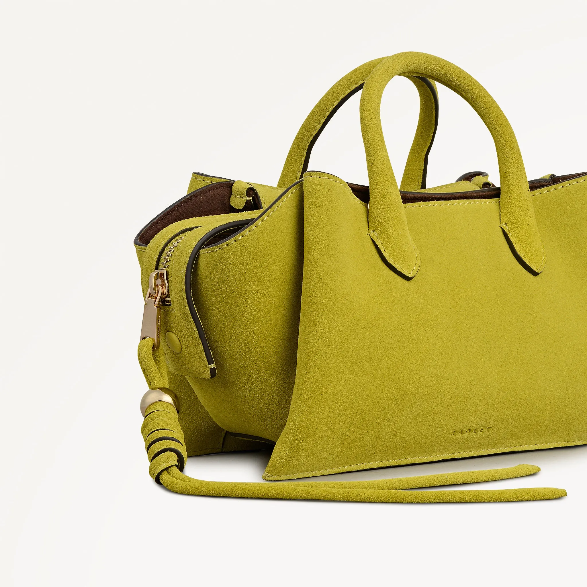 The Romilly - Suede Small Ziptop Grab Limoncello - 113038 sold by Radley product image thumbnail 4
