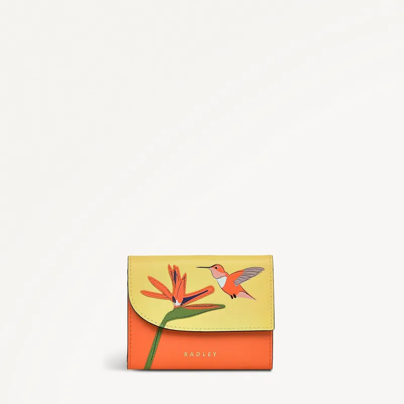 Bird Of Paradise Leather Small Trifold Wallet in Orange Peel - 111488 sold by Radley