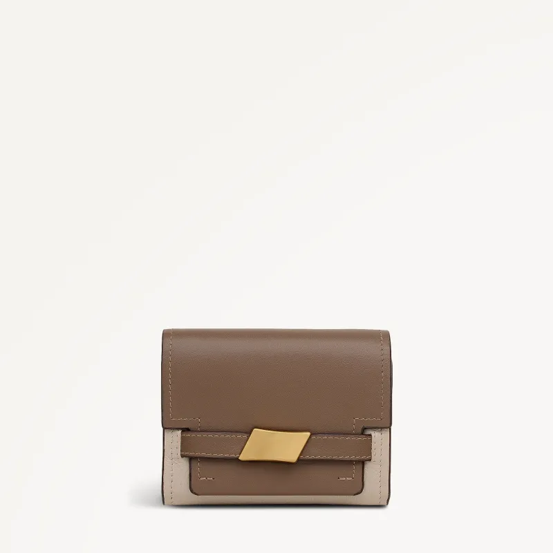 The Christina - Colourblock Medium Flapover Purse Porcini - 113160 sold by Radley