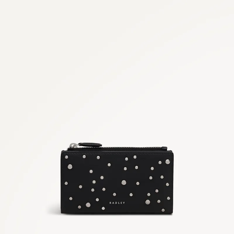 Coin Street - Stud Medium Ziptop Purse Black - 113175 sold by Radley