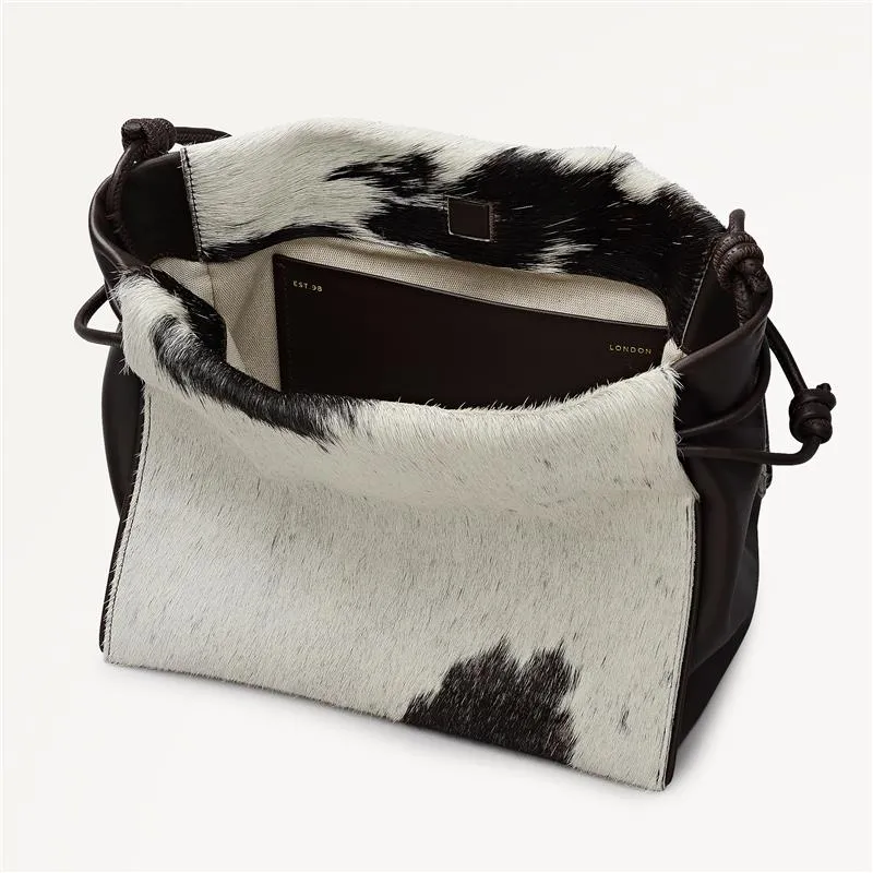The Roxburgh - Cow Hide Medium Drawstring Cross Body Dark Oak - 113070 sold by Radley product image thumbnail 4