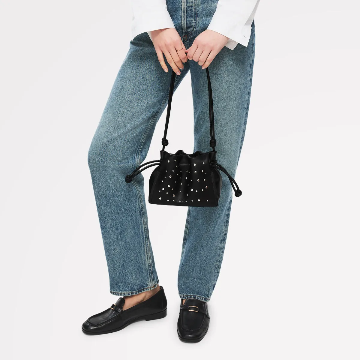 The Roxburgh - Stud Small Drawstring Cross Body Black - 113068 sold by Radley product image thumbnail 2