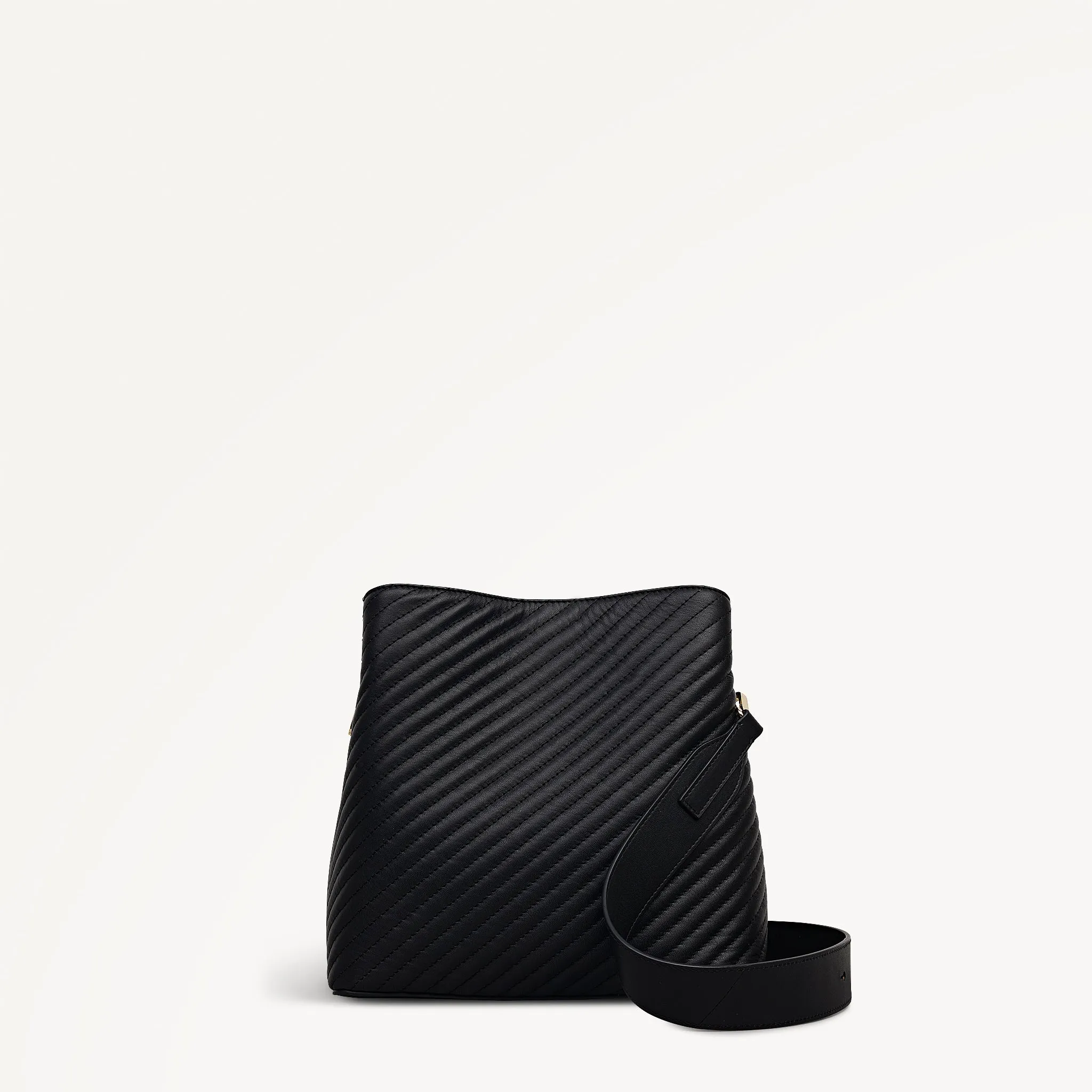 Dukes Place - Diagonal Quilt Medium Compartment Cross Body Black - 113062 sold by Radley