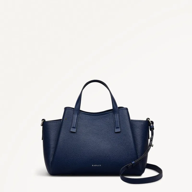 Blake Gardens Leather Small Ziptop Grab Bag in Ink - 111290 sold by Radley