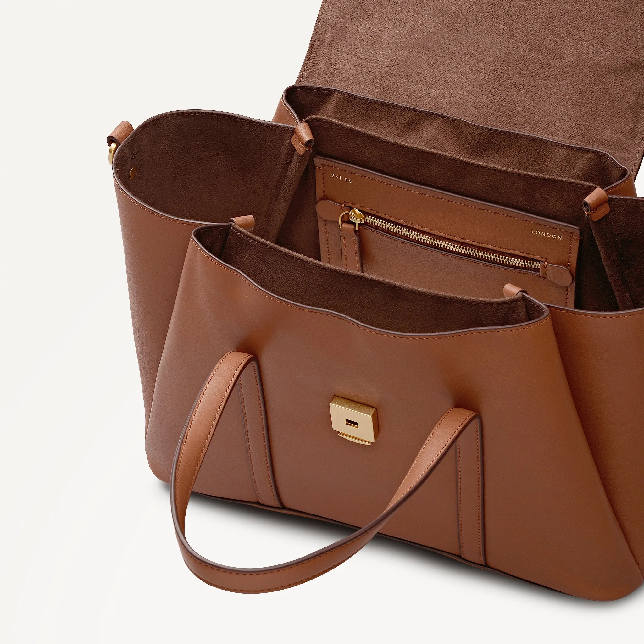 The Chancery Medium Flapover Grab Cognac - 113239 sold by Radley product image thumbnail 4