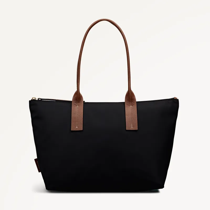 The Townley Medium Ziptop Grab Black - 113104 made by Radley