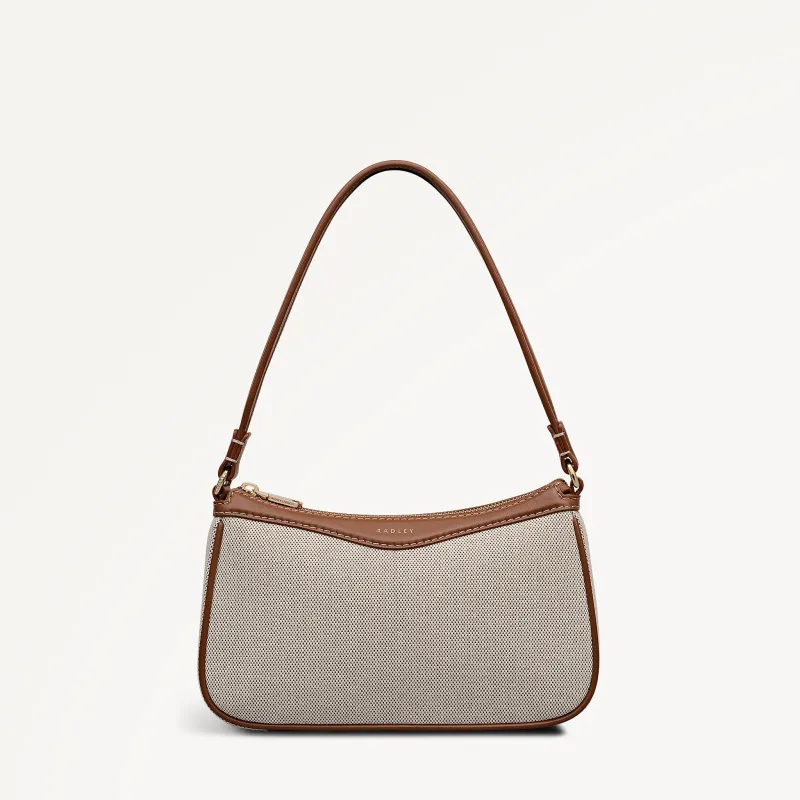 Albany Avenue - Canvas Medium Ziptop Shoulder Natural - 113406 sold by Radley