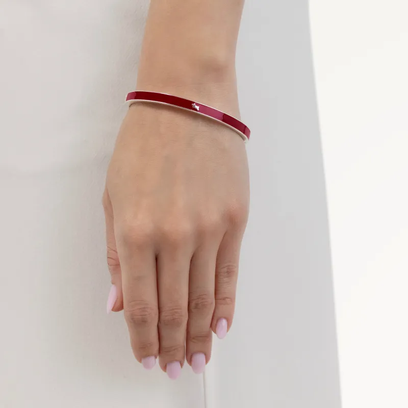 SION CLOSE BANGLE RUBY RED - RYJ3543S made by Radley