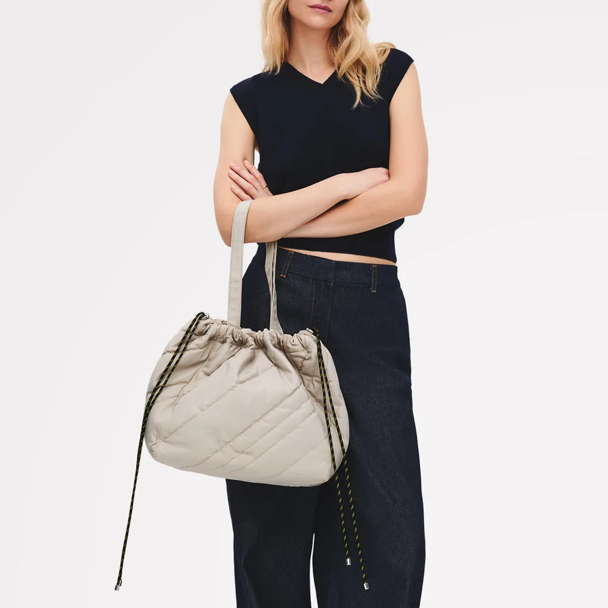 Eden Row - Quilt Large Open Top Tote Feather Gray - 113137 sold by Radley product image thumbnail 2