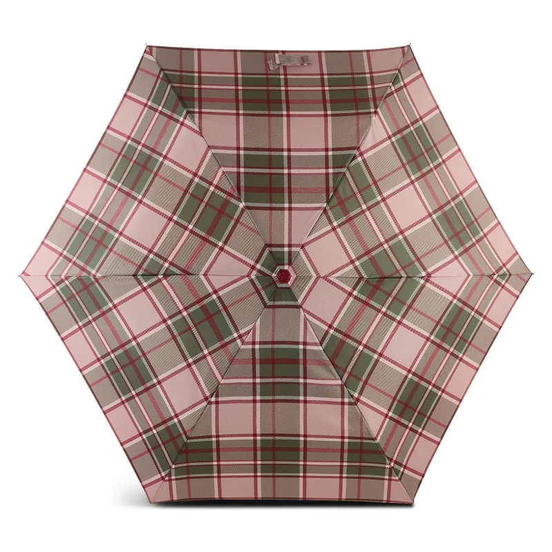 Autumn Check Responsible Handbag Umbrella in Racing Green - U2530302 made by Radley