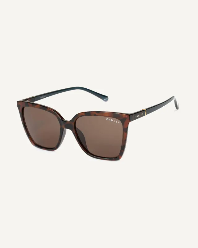 Percy Grove Classic Angular Sunglasses Tortoise - 113765 made by Radley