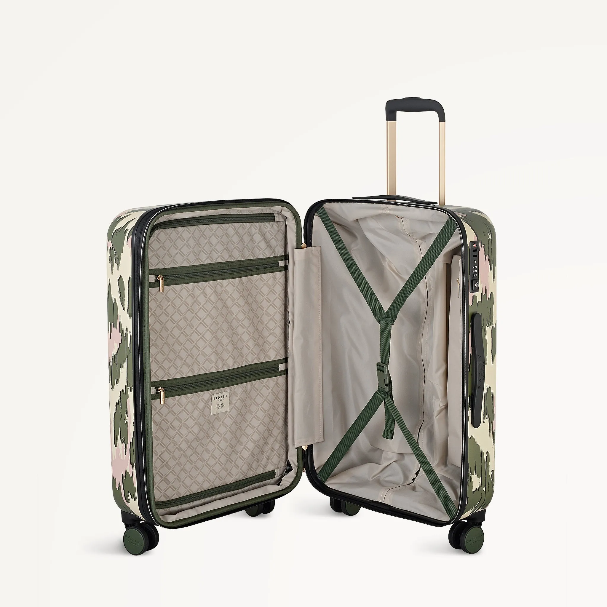Abstract Animal 4 Wheel Medium Suitcase Hunter Green - 113598 sold by Radley product image thumbnail 2