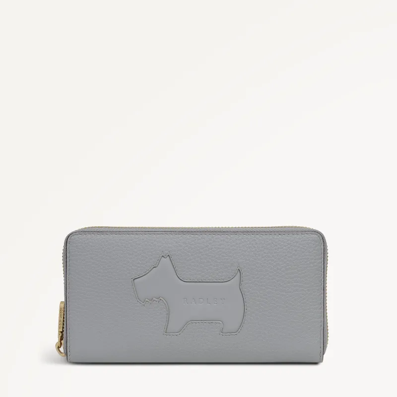 Hadley Lane Large Zip Around Wallet Steel - 113710 made by Radley