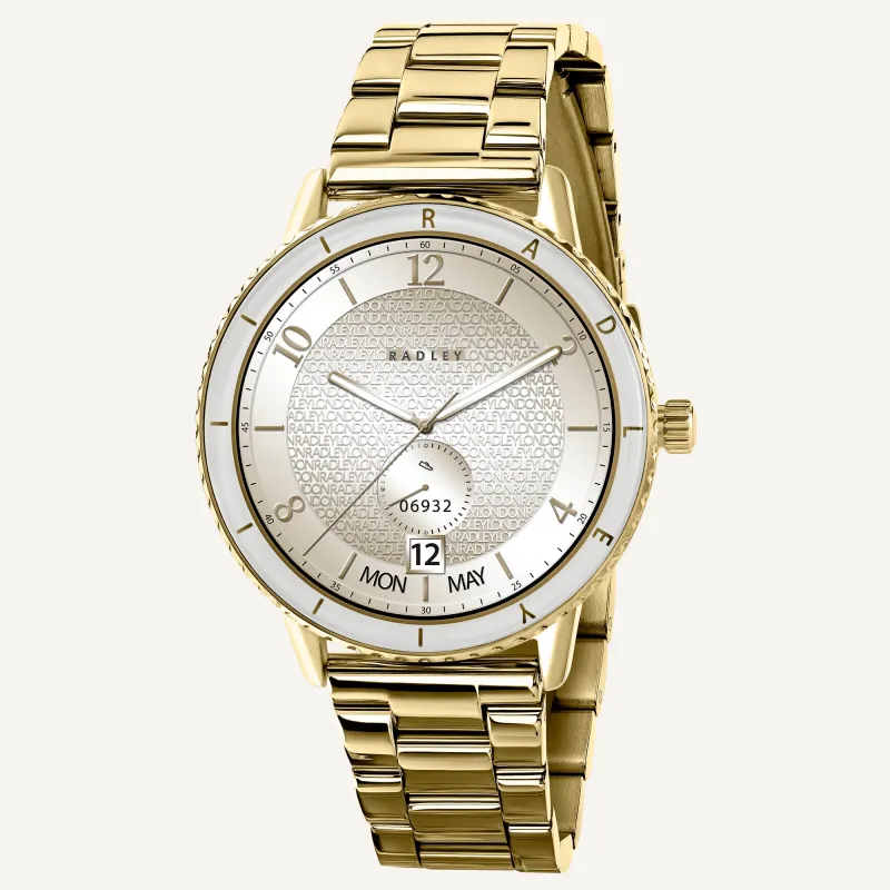 Series 57 Smart Watch With Gold Bracelet Gold - RYS57-4030 made by Radley