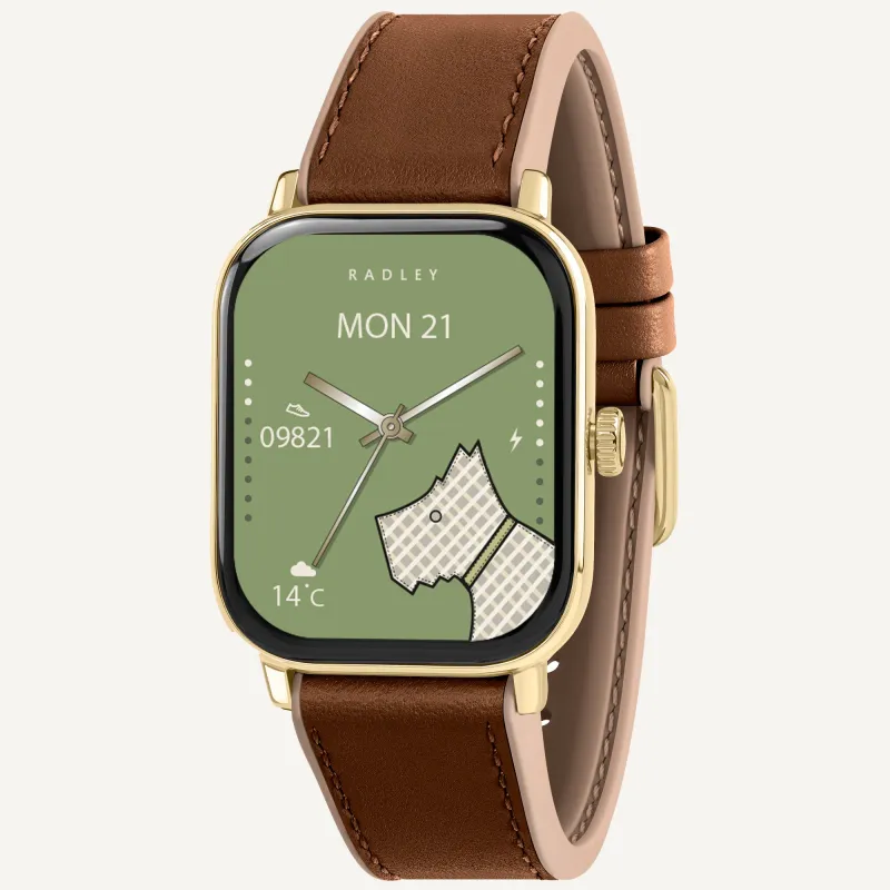 Series 56 Smart Watch With Leather Strap Cognac - RYS56-2206 made by Radley