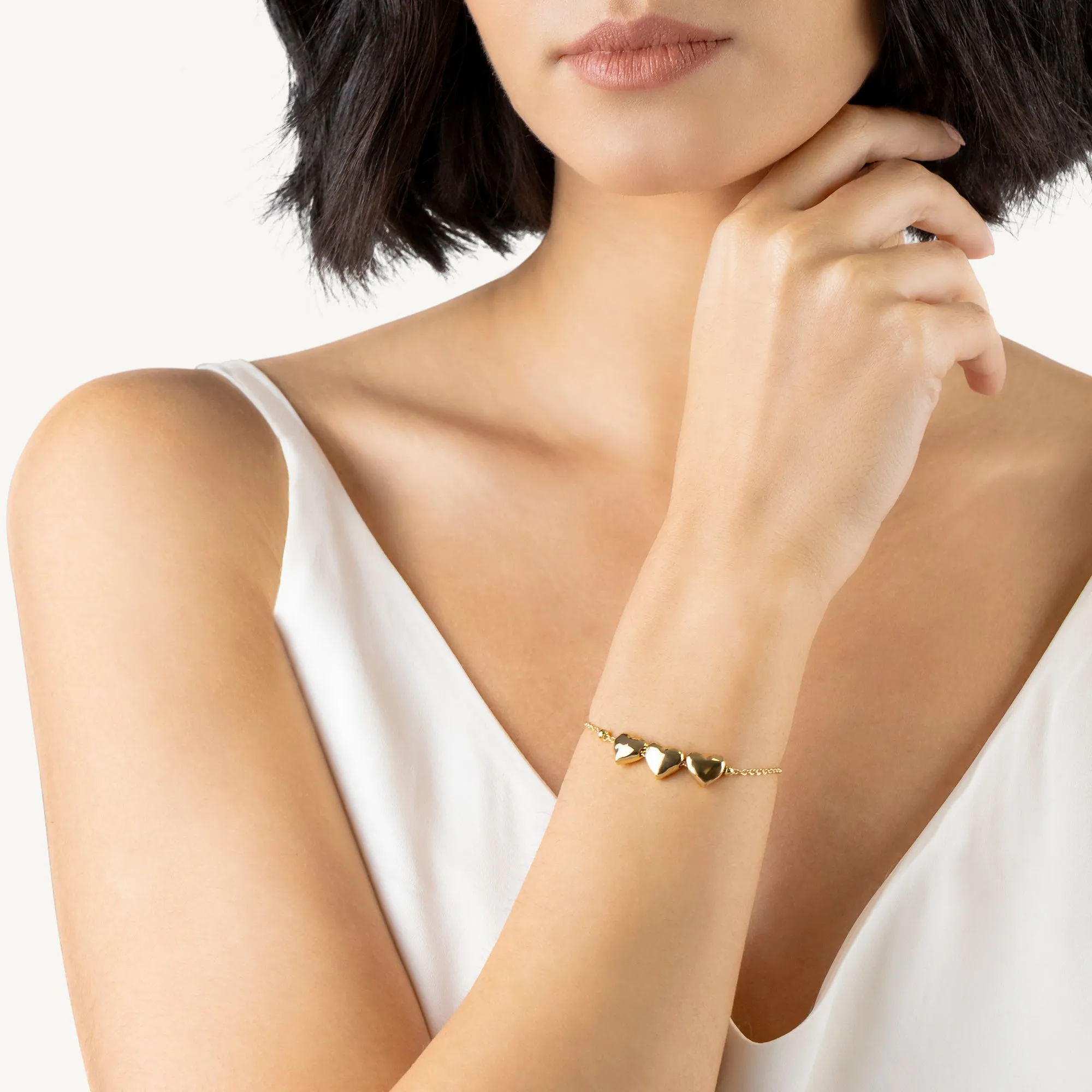 Love Lane Hammered Heart Charm Bracelet Gold - RYJ3670S sold by Radley product image thumbnail 2
