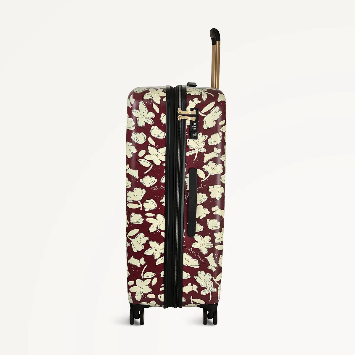 Thrift Floral 4 Wheel Large Suitcase Dark Cherry - 112887 sold by Radley product image thumbnail 3