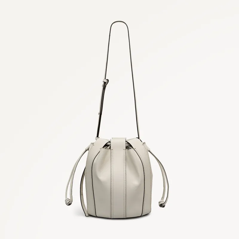 The Flora Medium Drawstring Cross Body Salt - 113831 made by Radley