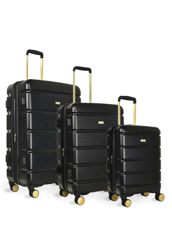 Lexington 3 Piece Suitcase Set in Black - NEST3LEX01 made by Radley